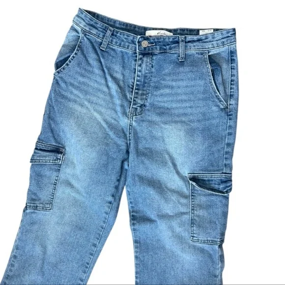 KanCan Londyn High Rise Cargo Wide leg jeans casual everyday size 28 women’s - Picture 3 of 7